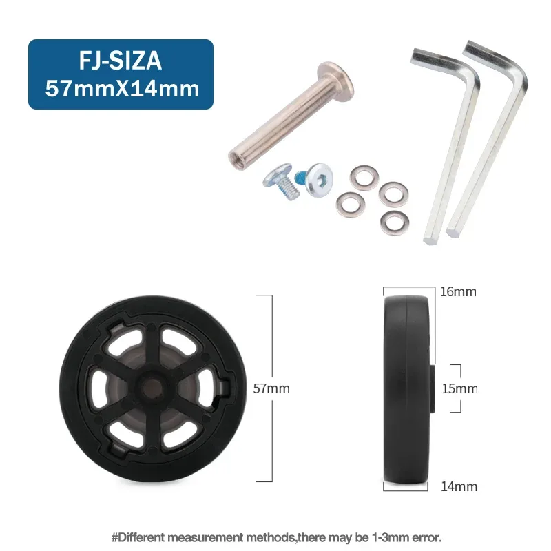 roues de remplacement universelles pour bagages de voyage, accessoires de réparation de valise, à la mode, 360 spinner