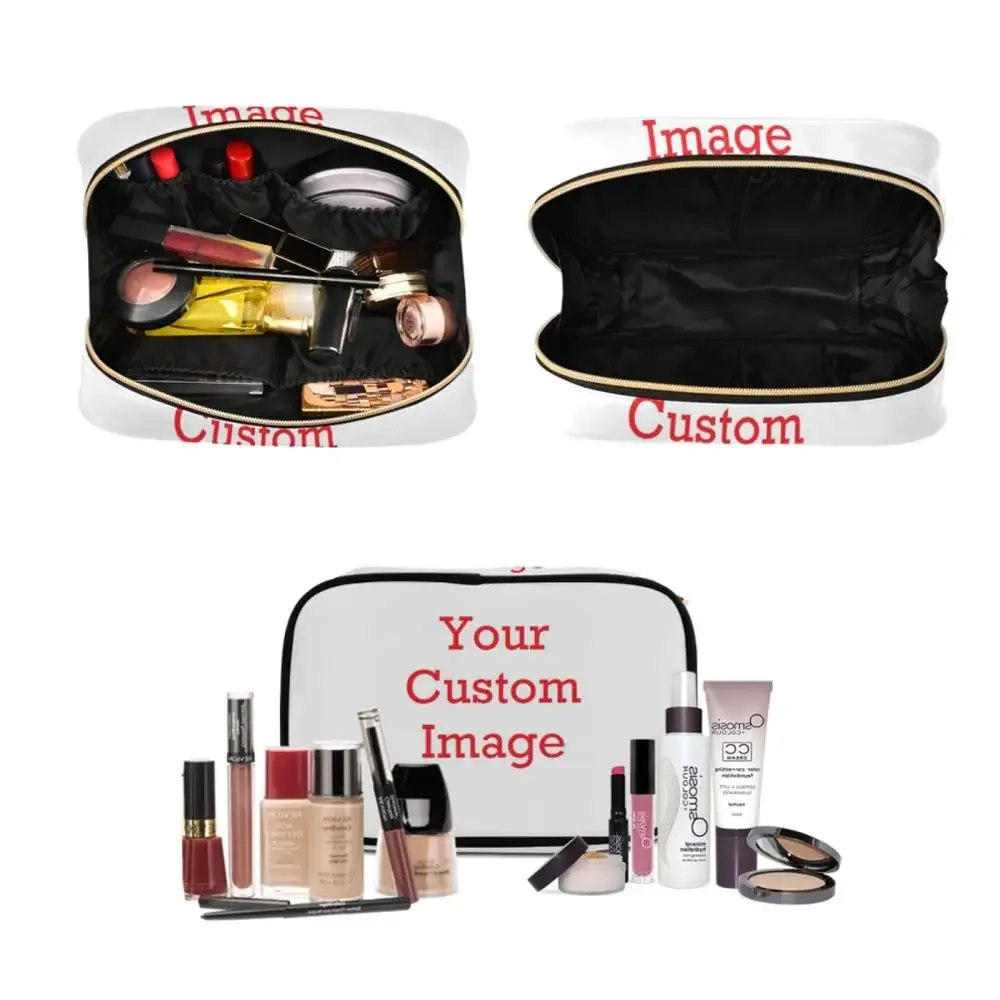 alaza image personnalisée 3 pièces ensemble de sacs à cosmétiques pour femme outils de maquillage portables étui de rangement trousse de toilette pochette de vanité boîte de voyage violet