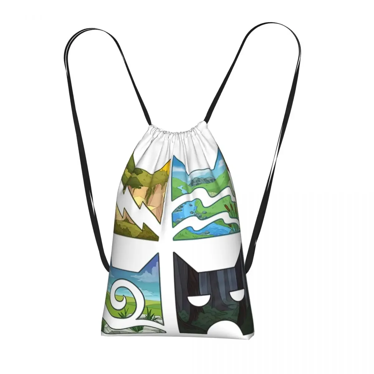 sacs à dos warrior cats, sacs multifonctions à cordon, sacs pour articles divers, sacs à livres pour les voyages et l'école
