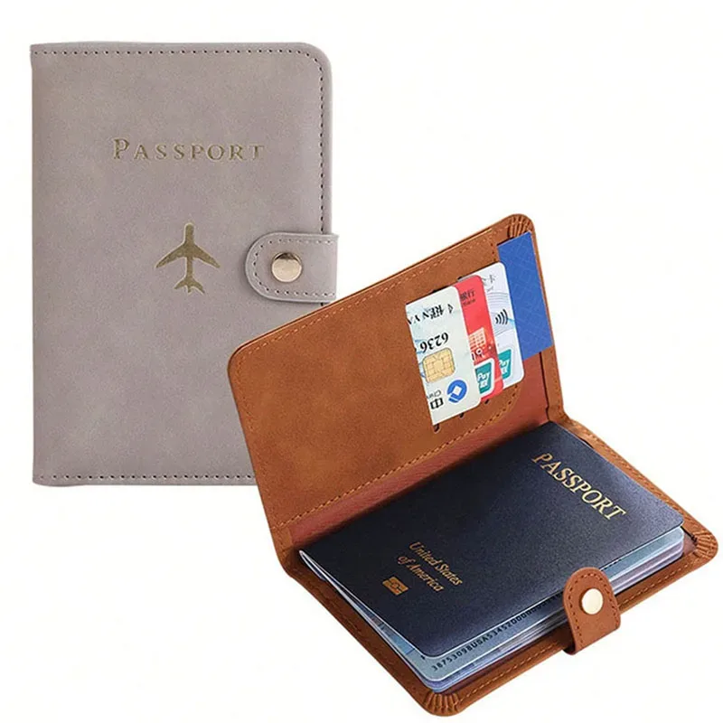 porte-passeport pour voyage essentials, étui portefeuille pour accessoires de voyage, porte-livres de passeport pour femmes/hommes