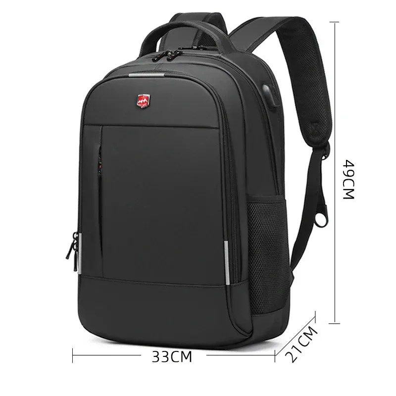 nouveau sac à dos étanche pour ordinateur portable de 17 pouces, sac d'affaires avec chargement usb, grand sac à dos de voyage pour avion, mochila pour hommes