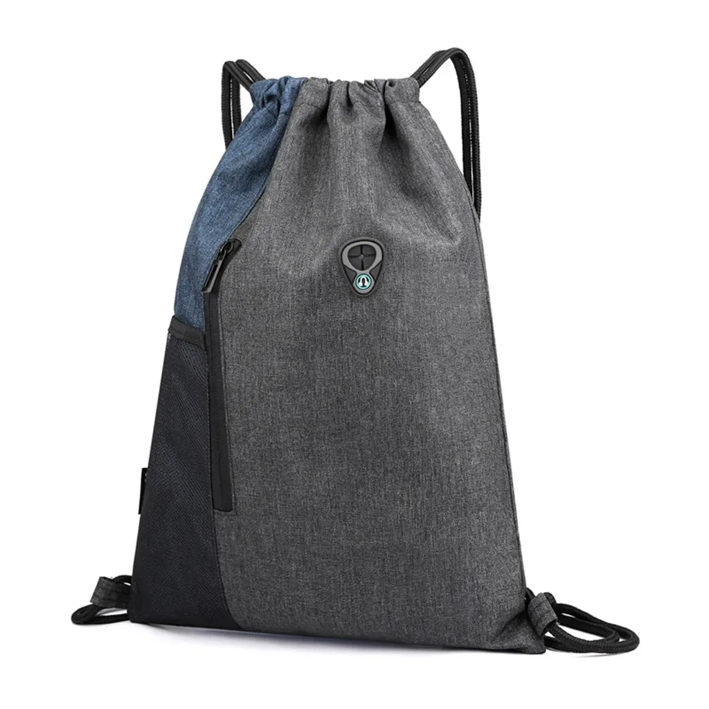 sac à dos d'affaires pour hommes, paquet de sport, sacs unisexes à la mode, sac à dos de voyage en corde, mini sacs à dos de plage décontractés pour adolescents en cuir