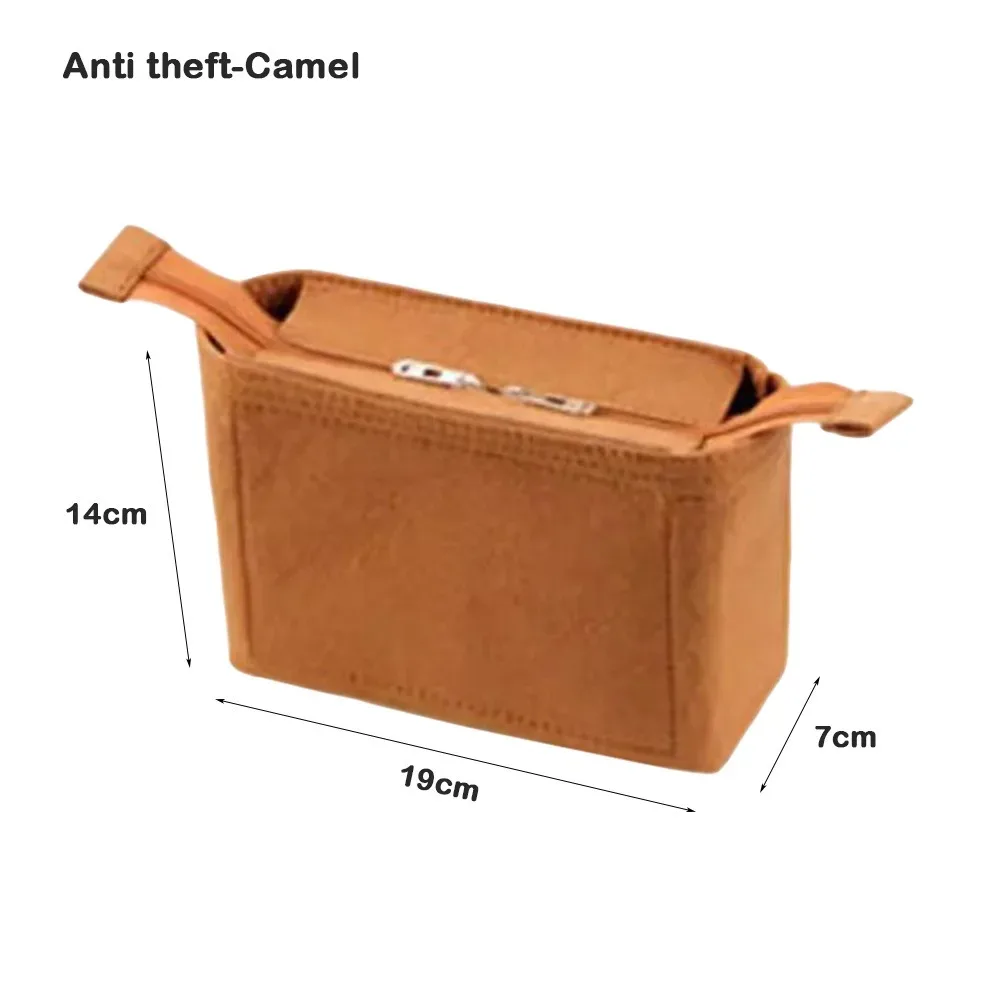 multi-couleur nouvelle feutre insérer doublure maquillage organisateur pochette sac à main sac fourre-tout sac interne sac de rangement cosmétique organisateur