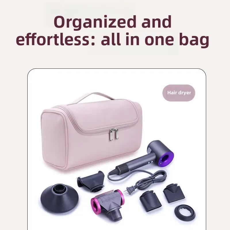 sac de rangement de voyage étanche pour fer à friser, trousse de maquillage, organiseur d'outils capillaires, grande capacité, sac portable pour accessoires dyson, usage domestique