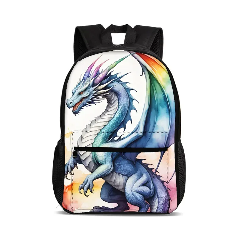 sac à dos pour ordinateur portable wings of fire, grande capacité, imprimé dessin animé, pour garçons et filles de l'école primaire, style polyvalent et tendance