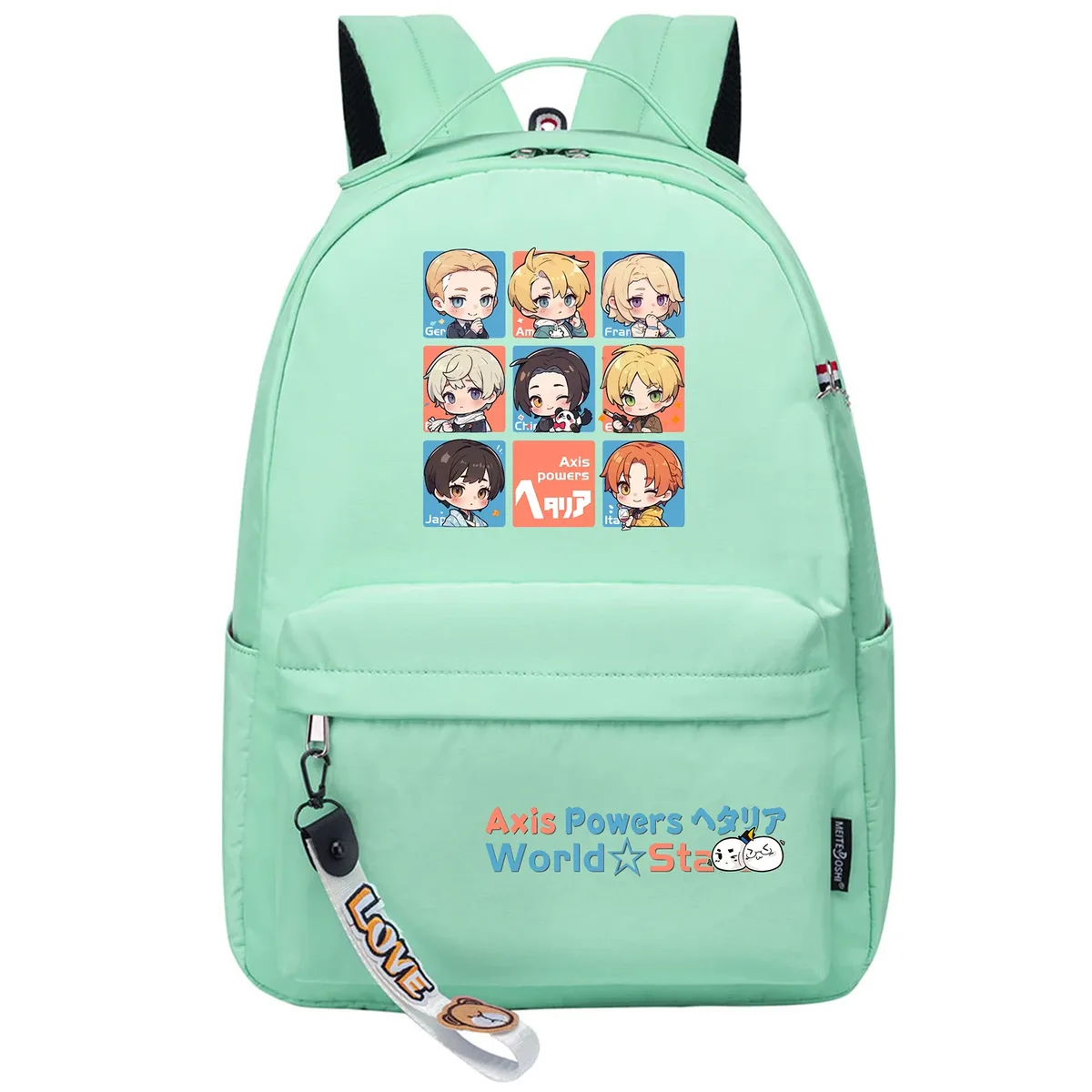 hetalia axis powers dessin animé sac à dos filles sacs d'école anime bookbags kawaii garçons voyage sac à dos mignon sac à dos sac à dos décontracté