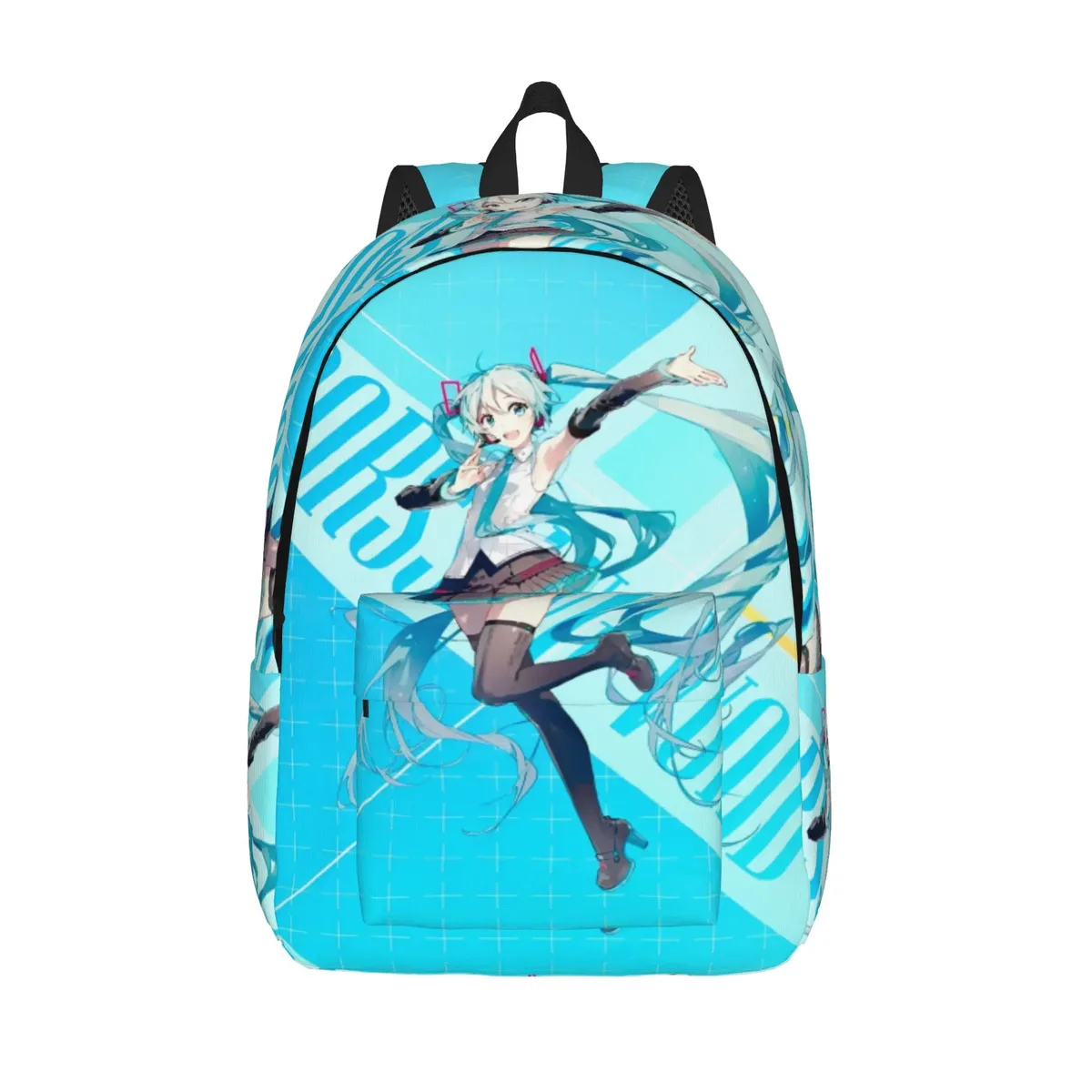 sac à dos hatsune miku pour hommes et femmes, sac à dos décontracté pour étudiants, randonnée, voyage, sac à bandoulière pour l'université, en plein air