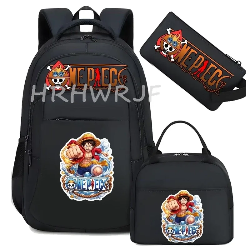 sac à dos one piece monkey d luffy camouflage, grand sac de voyage pour adolescents, sac d'école pour femmes et hommes, sac à dos décontracté pour ordinateur portable