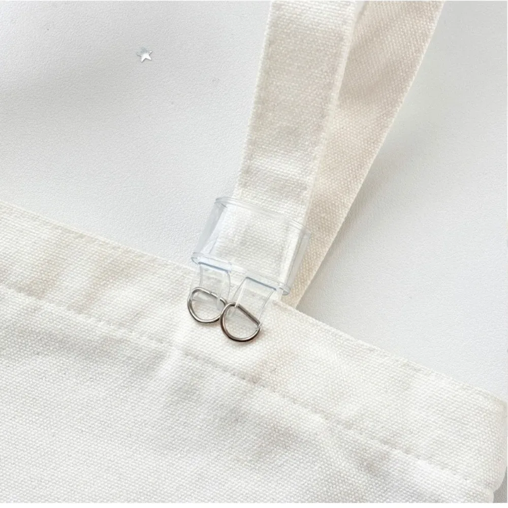 2 pièces nouvelles attaches transparentes en pvc pour sangle de sac, clips de fixation pour sac à dos