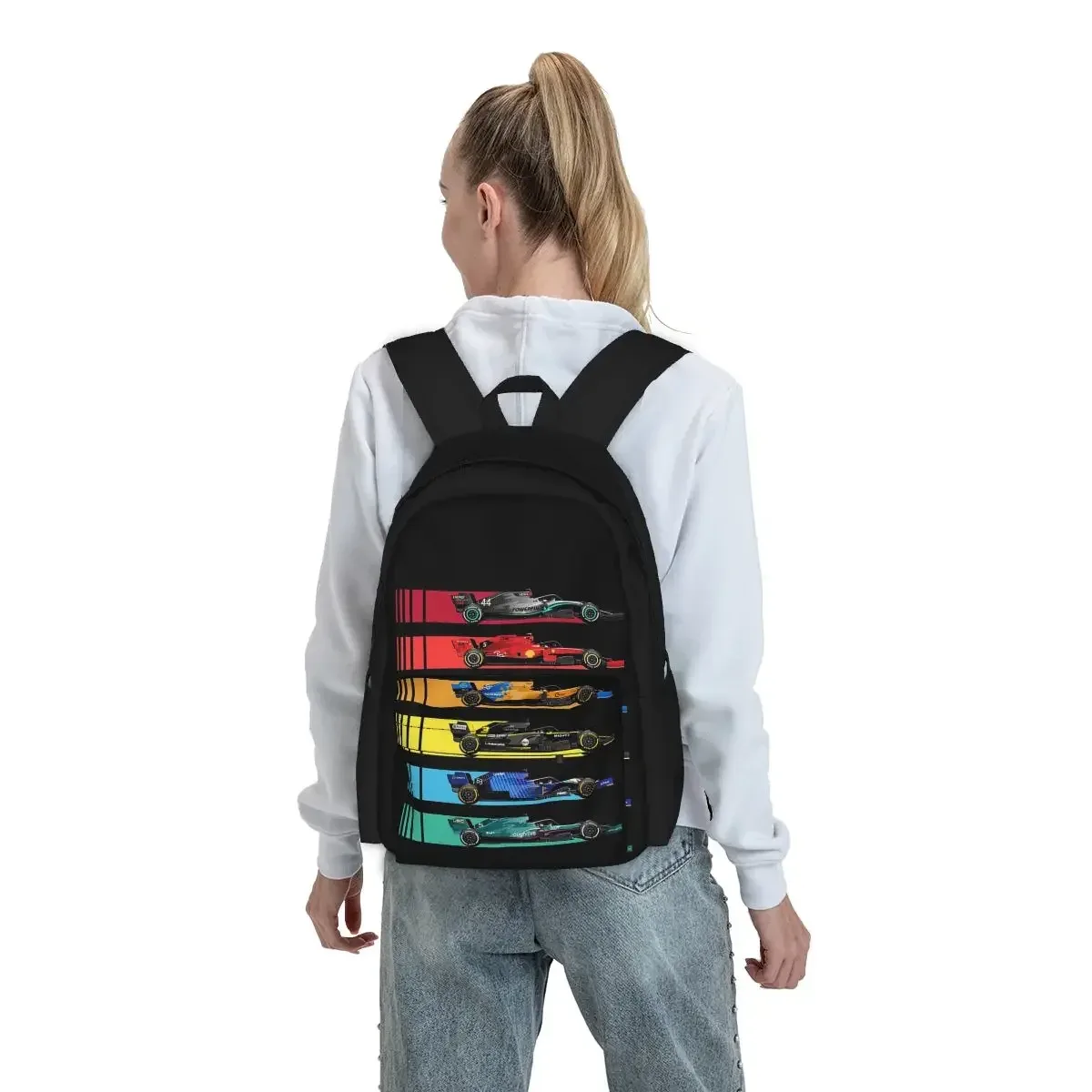 sacs à dos de voiture de course de formule pour enfants, cartable pour garçons et filles, sacs d'école pour enfants, sac à dos de dessin animé pour enfants, sac à dos pour ordinateur portable, sac initié