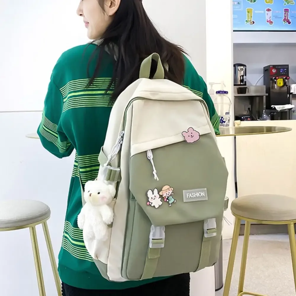 sac à dos multifonctionnel imperméable en nylon, grande capacité, sac d'université, sac de voyage