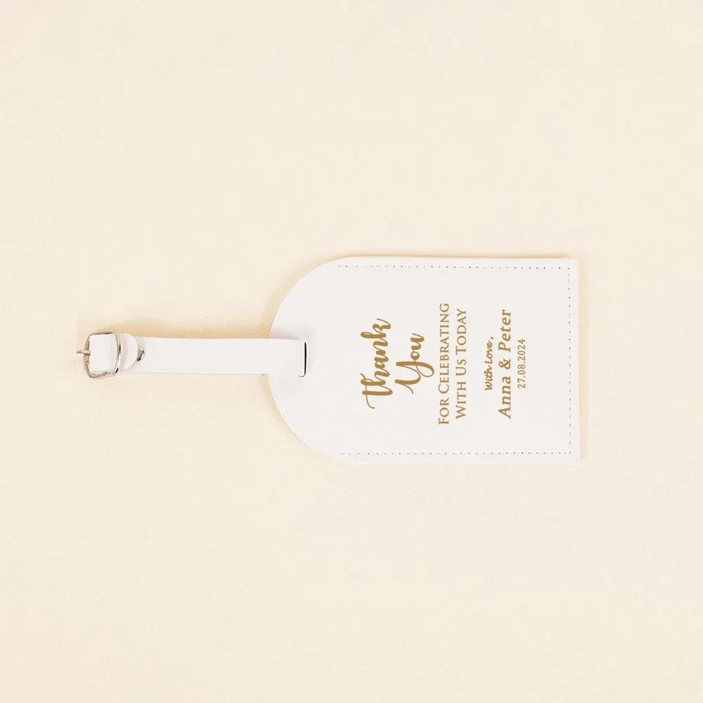 étiquette de bagage en cuir pu personnalisée monogrammée, étiquettes de bagage de voyage pour couple, cadeau de mariage, de réception nuptiale, pour la famille et les amis