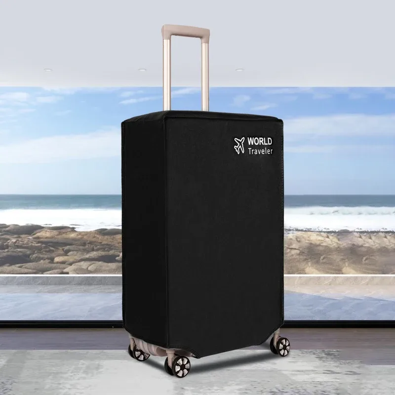 juste de protection pour compartiment à bagages, degré d'usure, tissu non tissé, housse anti-poussière épaissie, étui de voyage durable, noir