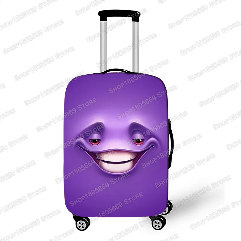 housse de valise imprimée expression drôle pour dames, housse de protection élastique pour bagages, housse anti-poussière