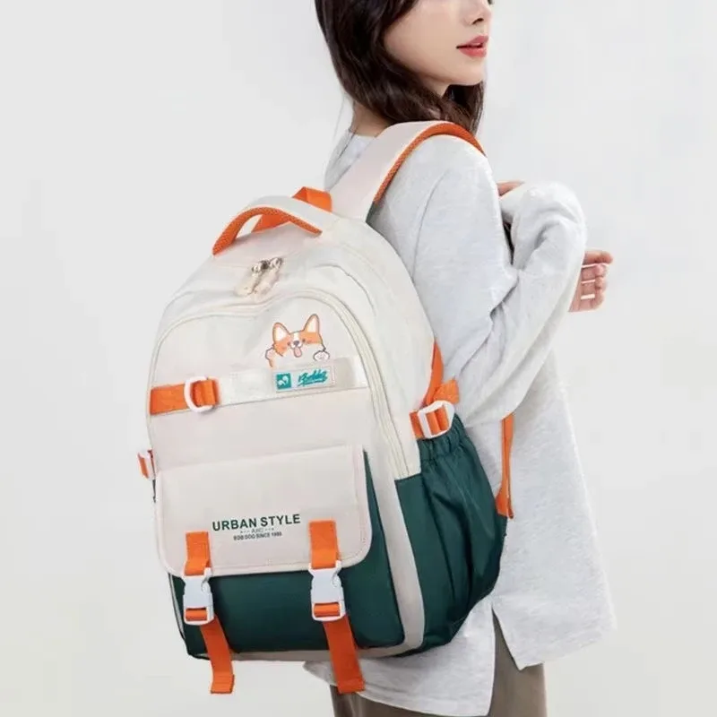 sac à dos de loisirs de grande capacité pour femmes, sac à dos de style collège, voyage, collège, lycéennes, mode, nouveau, 2024