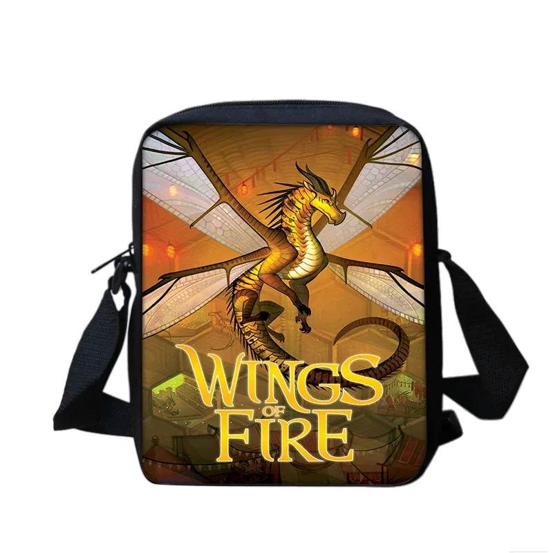 ensemble de sacs de téléphone wings of fire, sac à bandoulière avec sac initié, étui à crayons, boîte à crayons pour étudiants, meilleur cadeau, 2 pièces