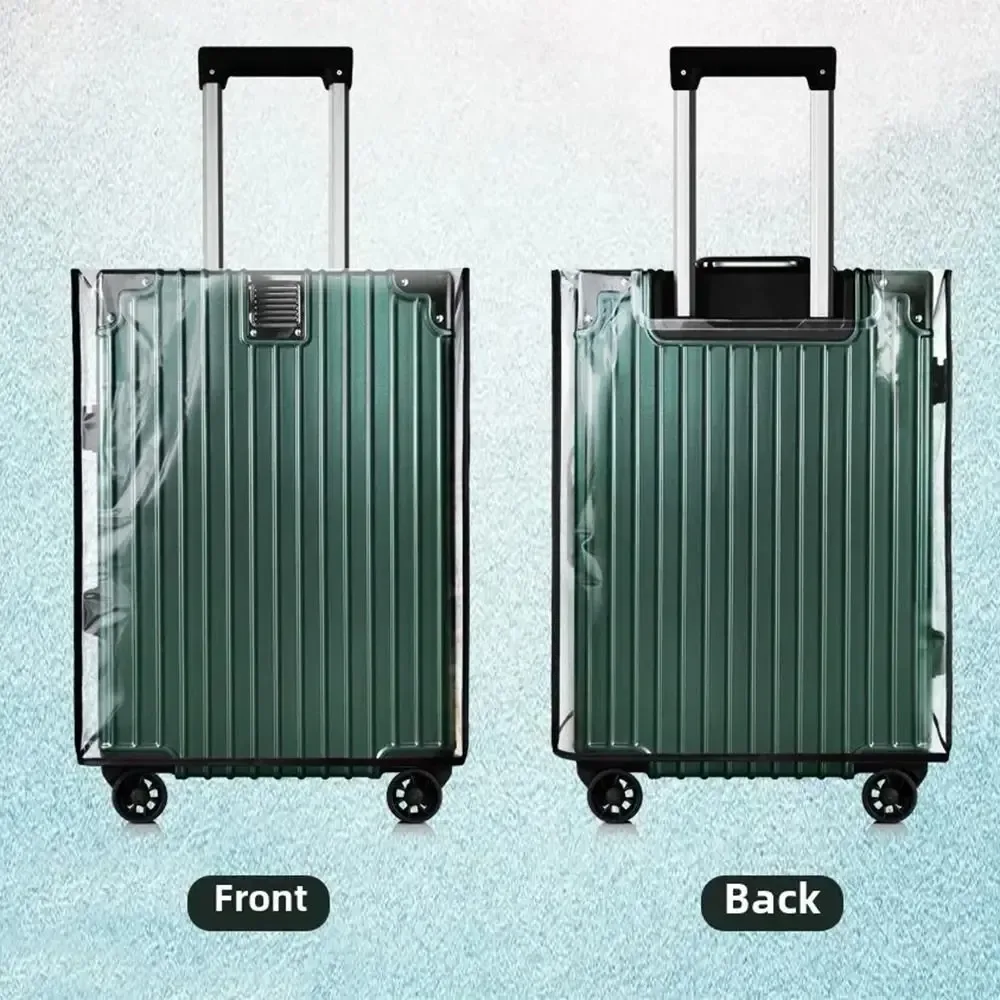 housse de protection pour bagages de voyage, 18-30 pouces, transparente, en pvc, anti-poussière, étanche, pour valise