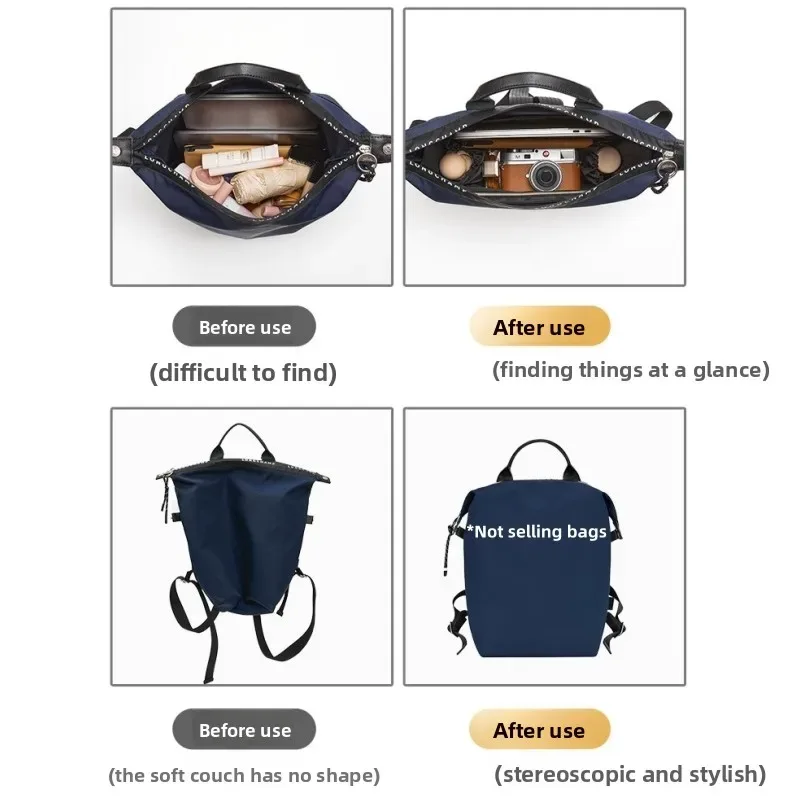 organisateur de sac à dos longchamp energy en nylon pour ordinateur portable, support de forme, doublure de rangement intérieure, séparateur de sac à main, protecteur