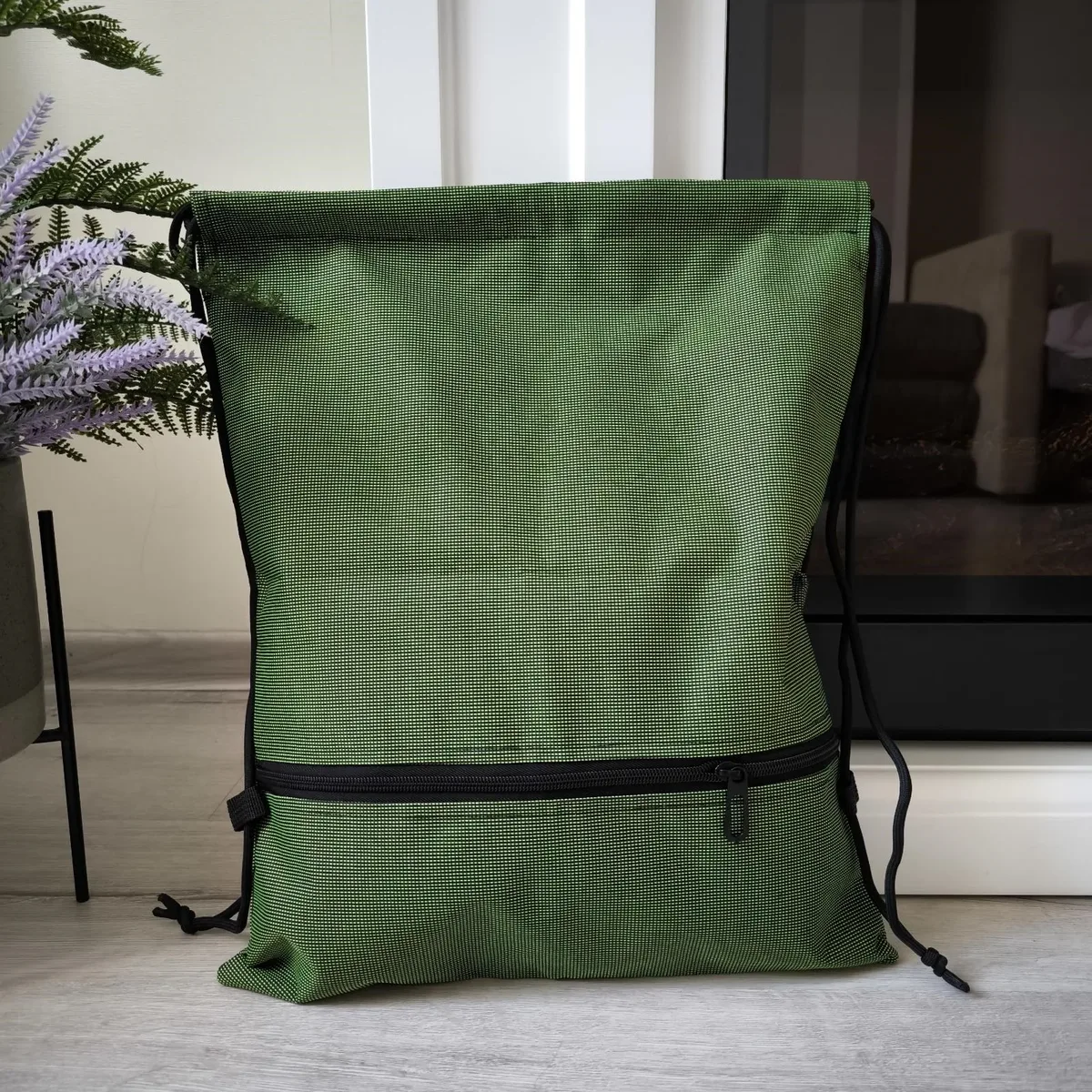 sac à dos pliable à cordon de serrage, sac à dos de sport léger, simple et à la mode, unisexe