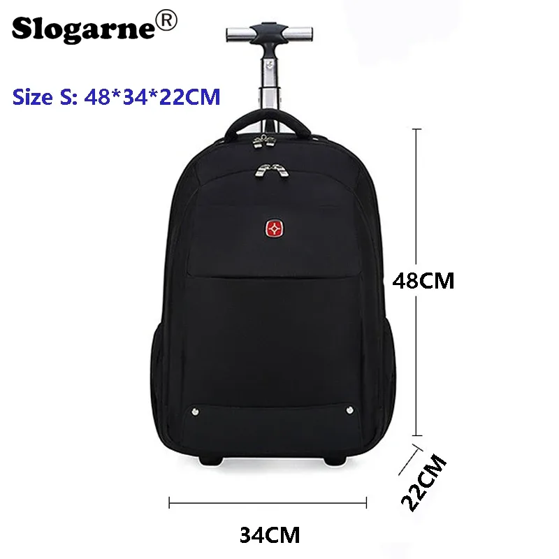 sac à dos de voyage de grande capacité pour hommes et femmes, bagage à roulettes multicouche, sac à dos côtelé, sac d'ordinateur d'affaires, nouveau