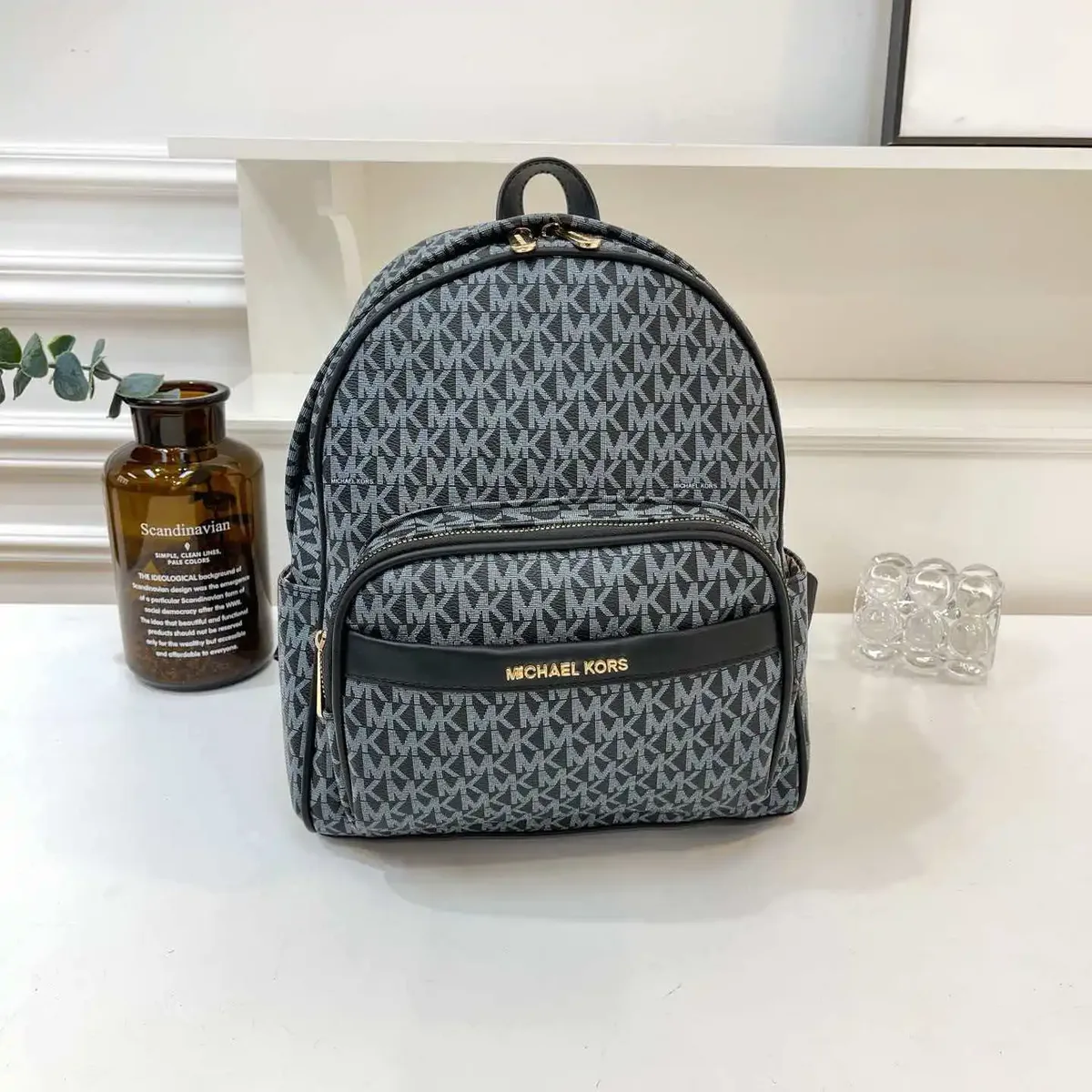 sac à dos de banlieue grande capacité polyvalent de luxe léger et tendance mk/michael kors 2026 avec imprimé