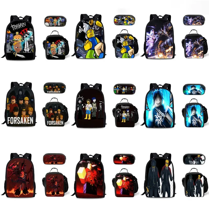 3 pièces ensemble Forsaken Gubby sac à dos pour les étudiants livre sac Luch sac étui pécial Forsaken Gubby sac à bandoulière enfants cadeaux de noël