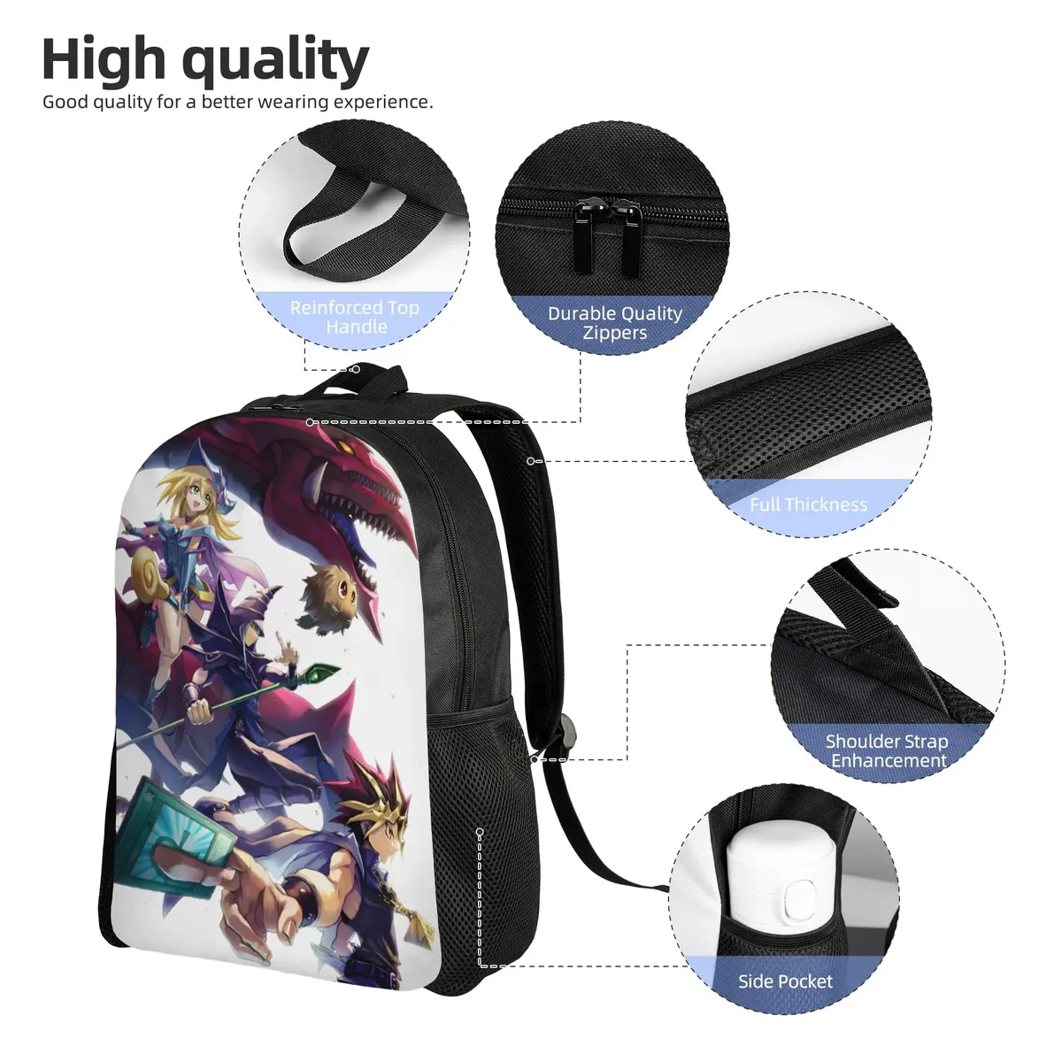 sac à dos yu gi oh! (1 pièce) sac à dos - nouvelle année scolaire commençant