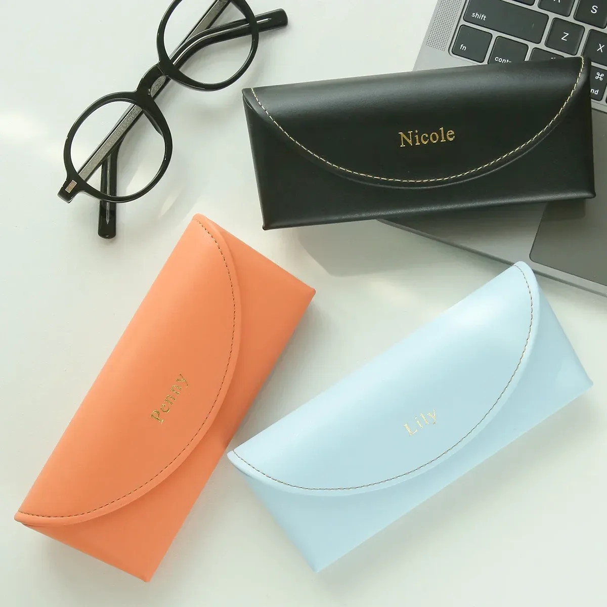 étui à lunettes personnalisé en cuir, étui portable pour lunettes de soleil, logo personnalisé, boîte de rangement pour lunettes, housse de protection anti-chute pour lunettes
