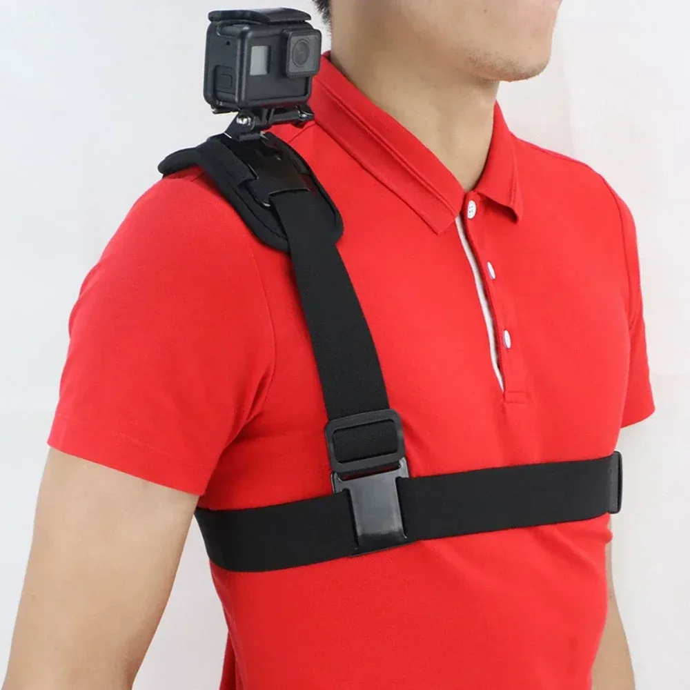 harnais de montage de sangle d'épaule, caméra vidéo d'épaule, sangle de poitrine, ceinture de support pour go pro sjcam, accessoires de caméra de sport