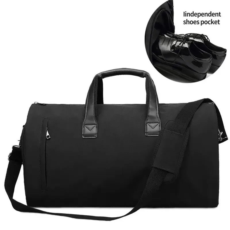 sac de voyage d'affaires pour hommes, sac de vêtement oxford étanche, sacs à bandoulière de grande capacité, rangement de bagages multi-poches