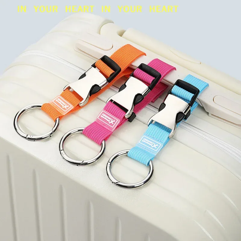 sangles de bagage en nylon réglables avec clip à ressort métallique pour valises et sacs de cabine, 1 pièce
