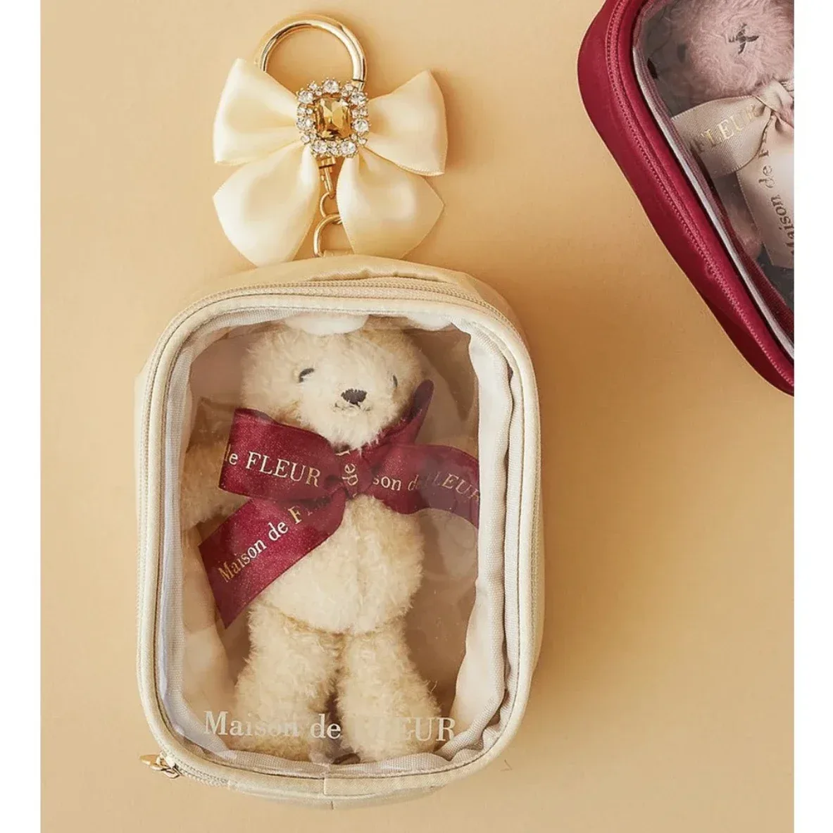 trousse de maquillage estivale pour femme, style japonais doux et mignon, fermeture éclair, nouveauté 2025, sacs de rangement suspendus macaron pour femmes