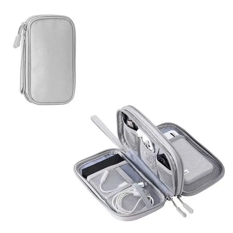 sac de rangement pour câbles de données, étui de transport portable étanche, sac de rangement pour voyage, organiseur pour câbles, cordons et chargeurs usb