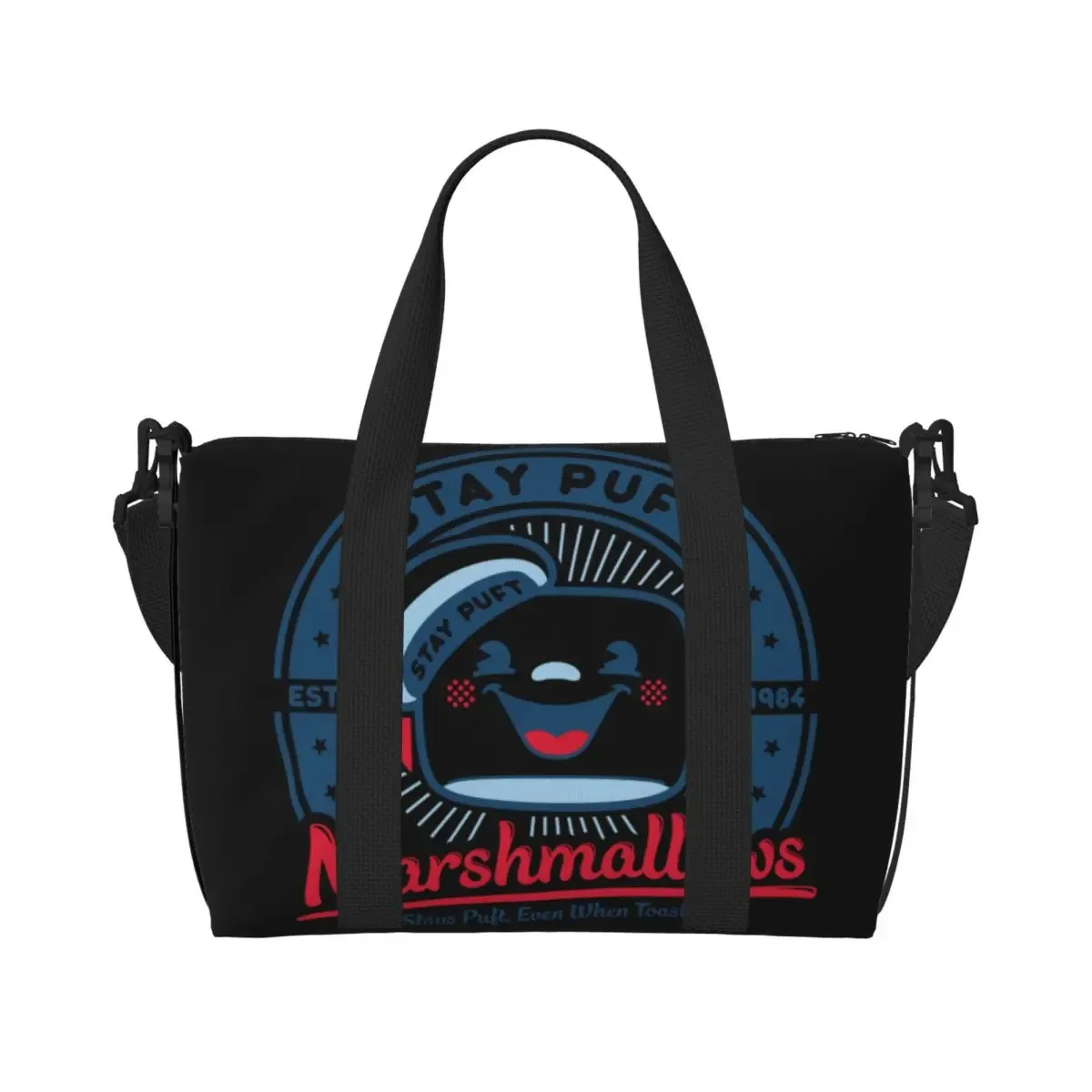 sac fourre-tout avec logo ghostbusters personnalisé pour femme, grande capacité, dessin animé, film de comédie, salle de sport, plage, sacs de voyage
