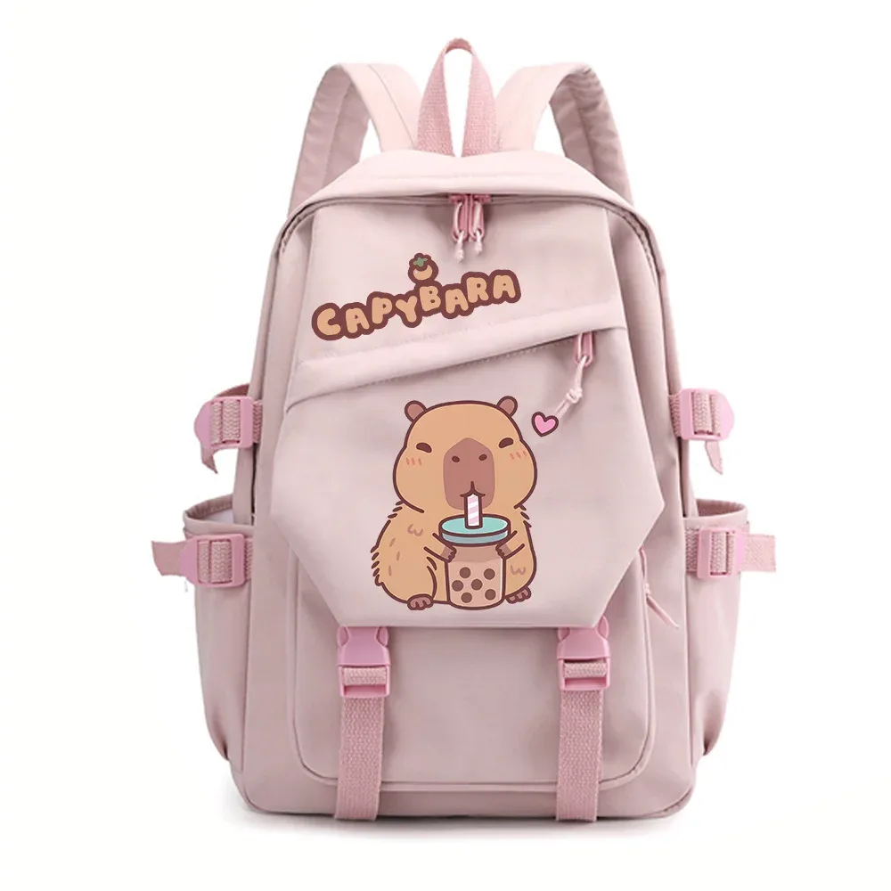 nouveau sac à dos capybara pour la saison de rentrée scolaire, unisexe, pour étudiants, voyage, étude, sac à dos scolaire à double bretelle