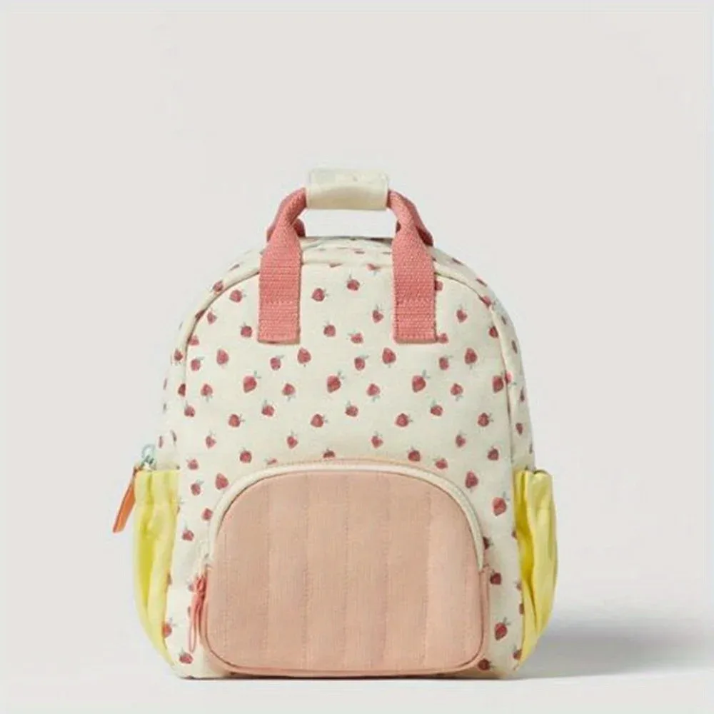 nom de broderie personnalisé strawbreey filles école sac à dos maternelle cartable déjeuner sac fourre-tout sac à main adolescents filles garçons enfants sacs
