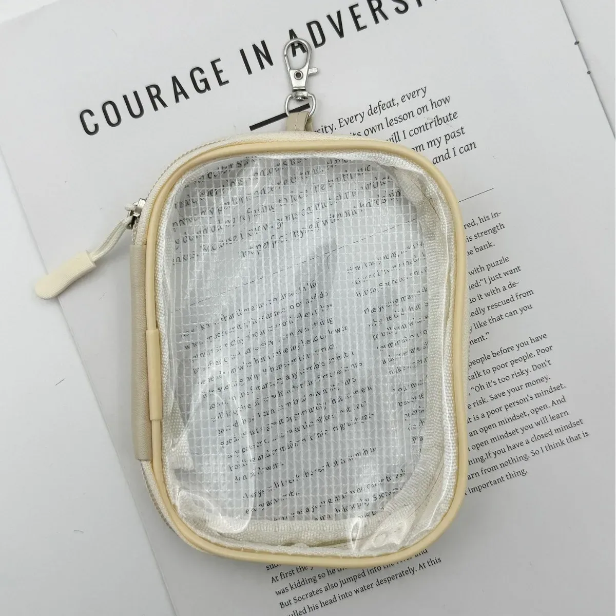 crochets de suspension en pvc transparents pour porte-clés, sacs de rangement cubiques, organisateur de voyage, de chambre et de bureau au design moderne mi...