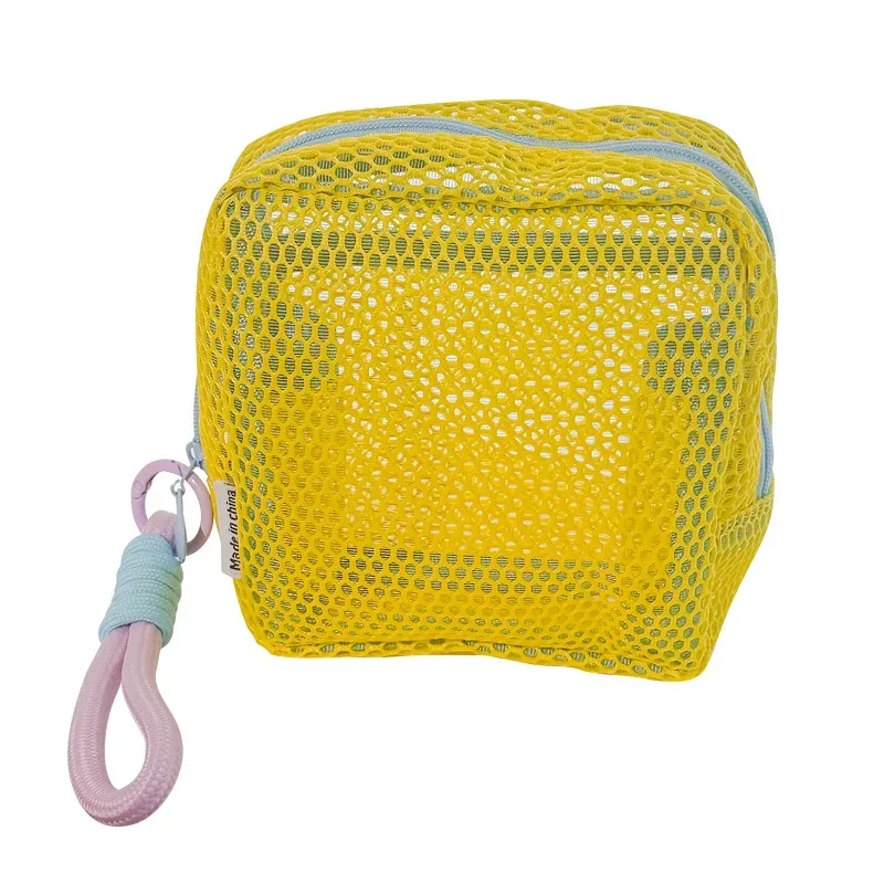 sac de rangement dopamine à la mode, voyage d'affaires, sac de maquillage portable en maille de grande capacité, rouge à lèvres, écouteurs, porte-monnaie