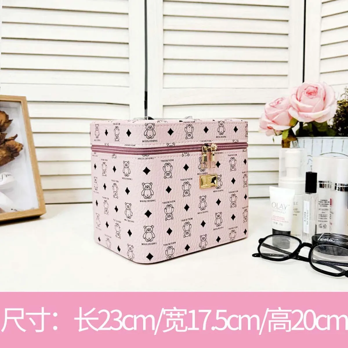 trousse de maquillage chancelier avancée, haute qualité, grande capacité, portable, boîte de rangement de cosmétiques, valise de voyage spéciale, mode, nouveau