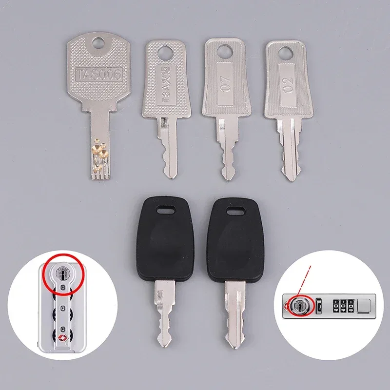 clé de valise tsa 007 tsa002 tsa006 tsa safe ski clé universelle pour serrure maître de la clé pour valises pour mot de passe oublié