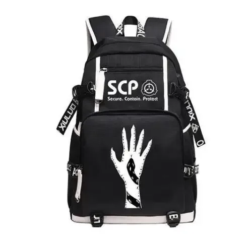 scp-sac à dos avec usb pour étudiants, cartable de voyage