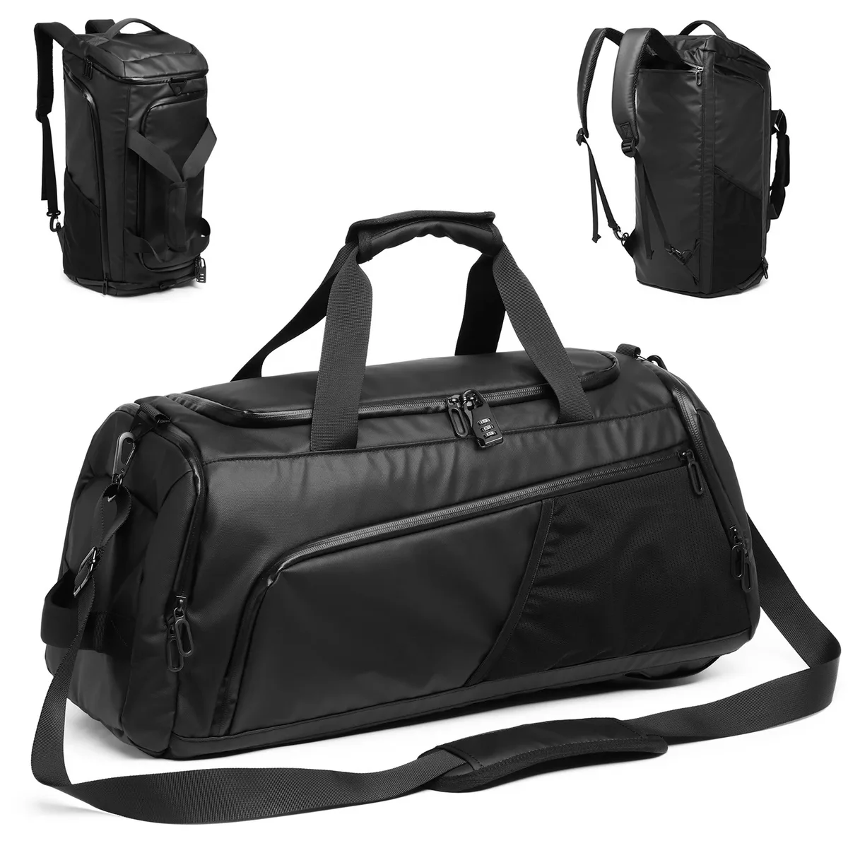 sac de sport imperméable à l'eau, sac de week-end de voyage pour hommes et femmes, sacs de sport de nuit, séparation sèche et humide