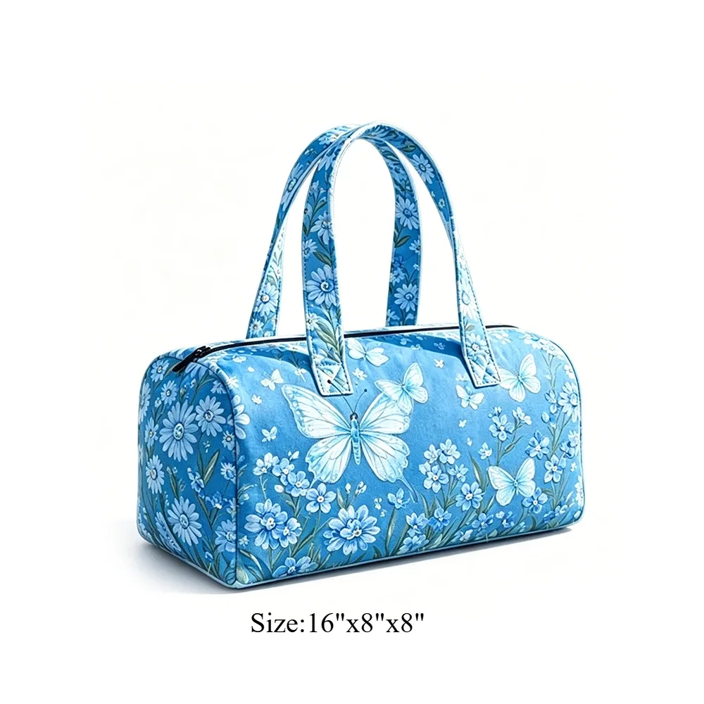 sac de voyage matelassé rose flamant rose, sac de voyage pour vacances d'été tropicales, bagage à main, sac de plage, de sport, avec un animal mignon