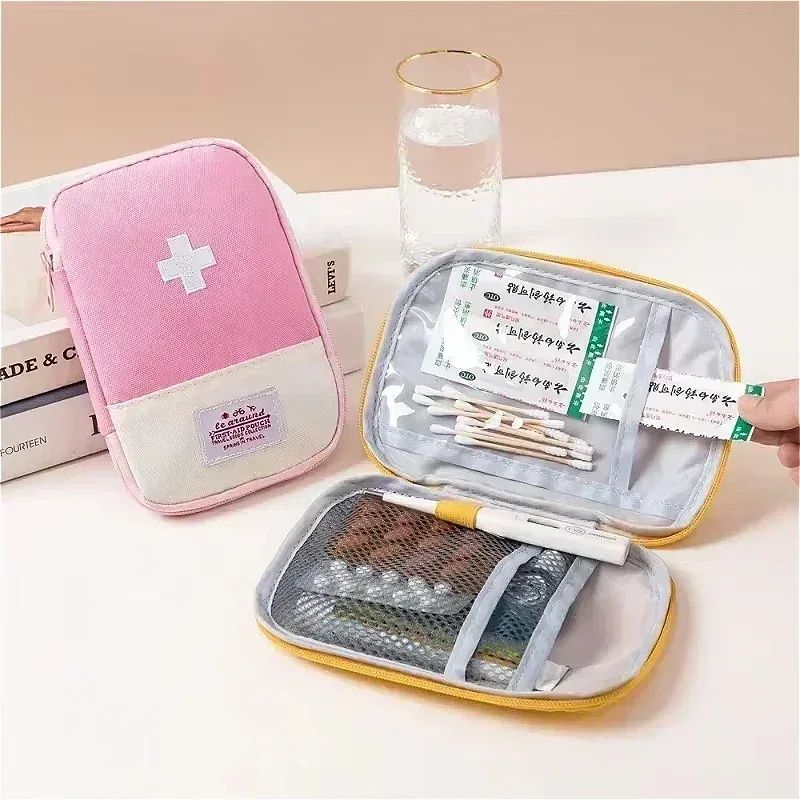 sac de rangement portable, sac de médicaments d'urgence de premiers secours, organisateur de survie de pilules en plein air, kits d'urgence, paquet d'accessoires de voyage