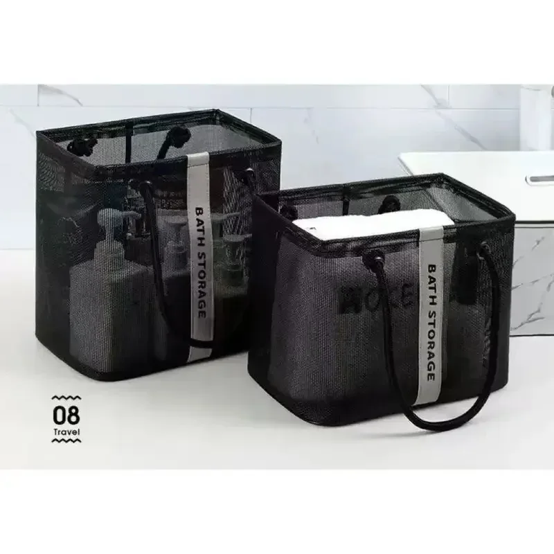 sac à cosmétiques de grande capacité, sac de voyage portable, sac de toilette transparent pour la salle de bain, pochette de maquillage unisexe, organisateur d'articles de toilette