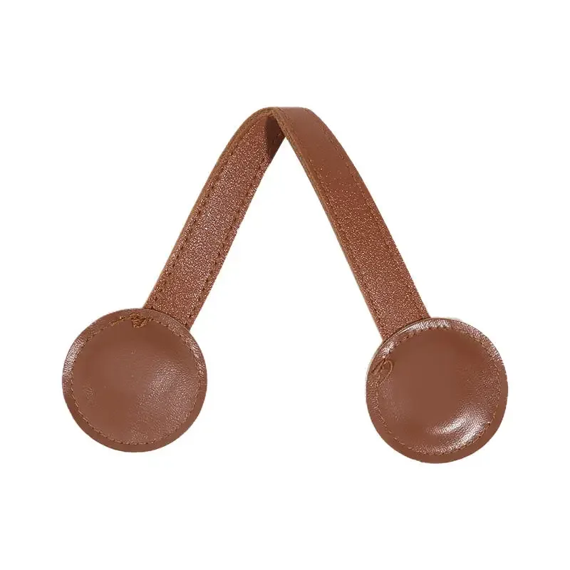clip de chapeau magnétique en cuir pu polyvalent, organisateur rond magnétique puissant, breloques pour sac de voyage, accessoires de bagages