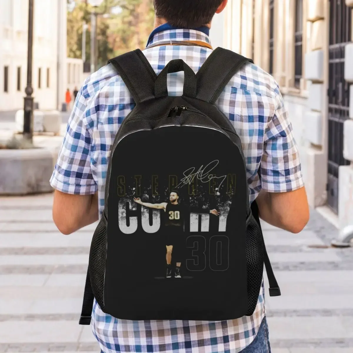 sac à dos scolaire steph curry golden state dissolve pour étudiants, sac à dos de randonnée et de voyage pour hommes et femmes, sac à dos tendance, sacs à bandoulière