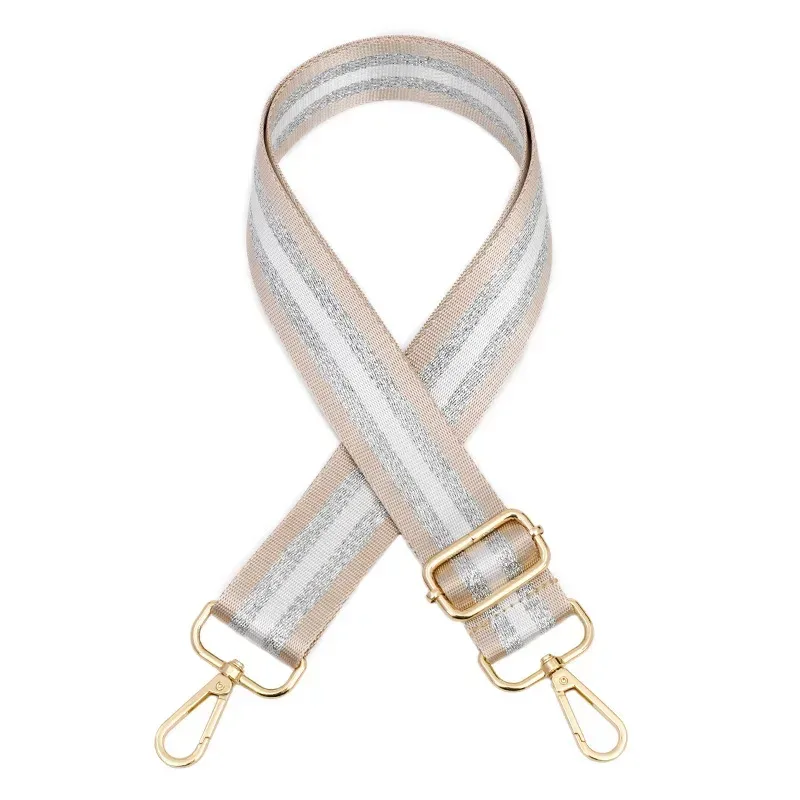 deepeel – sacs à bandoulière pour femmes, sangle de couleur argent soie 80 ~ 3.8cm, sangles réglables, remplacement à une épaule, accessoires de sac à bandoulière, 130cm