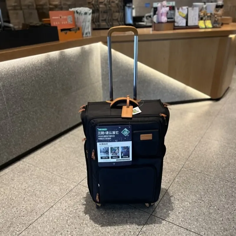 ensemble de bagages légers en tissu oxford imperméable, valise à roulettes extensible 20/24/28 pouces, grande capacité, valise de voyage pour cabine