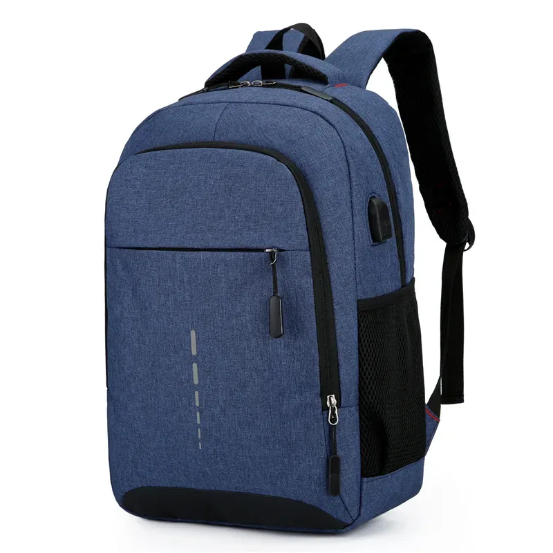 sac à dos étanche classique pour homme, chargement usb, sac à dos de voyage décontracté, grande capacité, sac d'école pour ordinateur portable